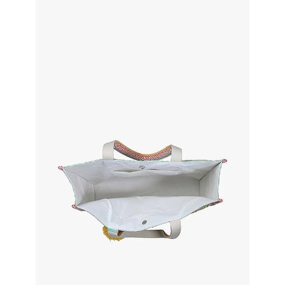 Boho Tote - Sage and Pink - Picture 2 of 2